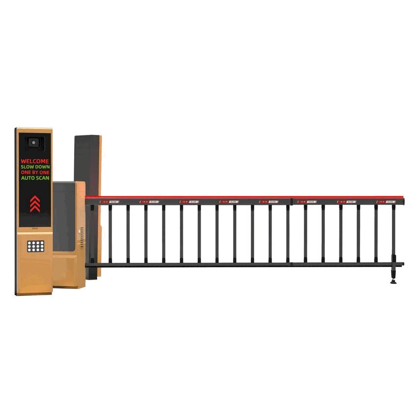 Barrera con motor servo y brazo de carretera ajustable