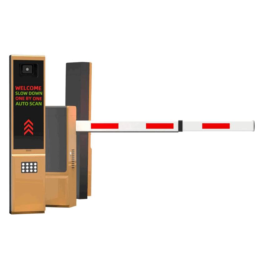 Barrera de aparcamiento con brazo de rejilla e indicador LED